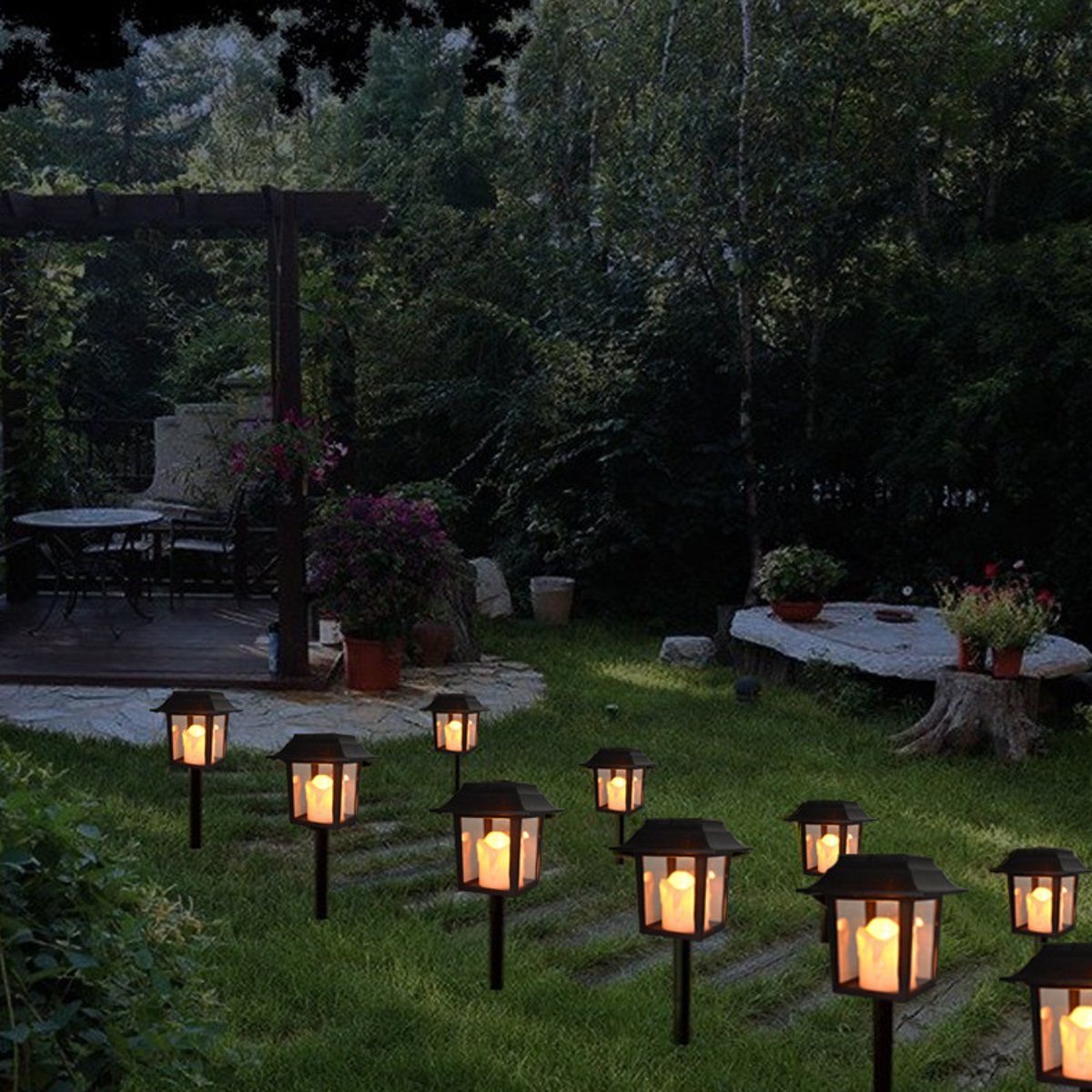 Solar-Powered-Lantern-LED-Candle-Lamp-Home-Garden-Yard-Decor-Outdoor-Waterproof-1685492