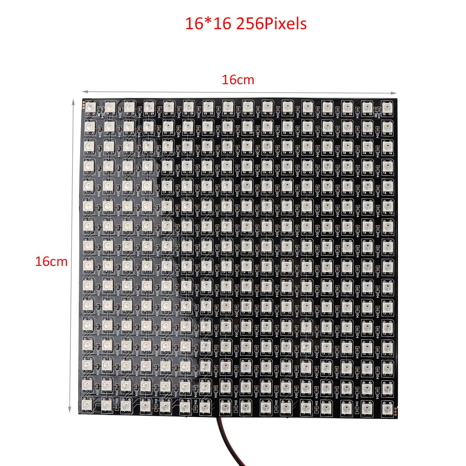 1616CM-WS2812-256-Pixels-Digital-Matrix-LED-Module-Strip--13Keys-Remote-Control--DC-Controller-DC5V-1538162