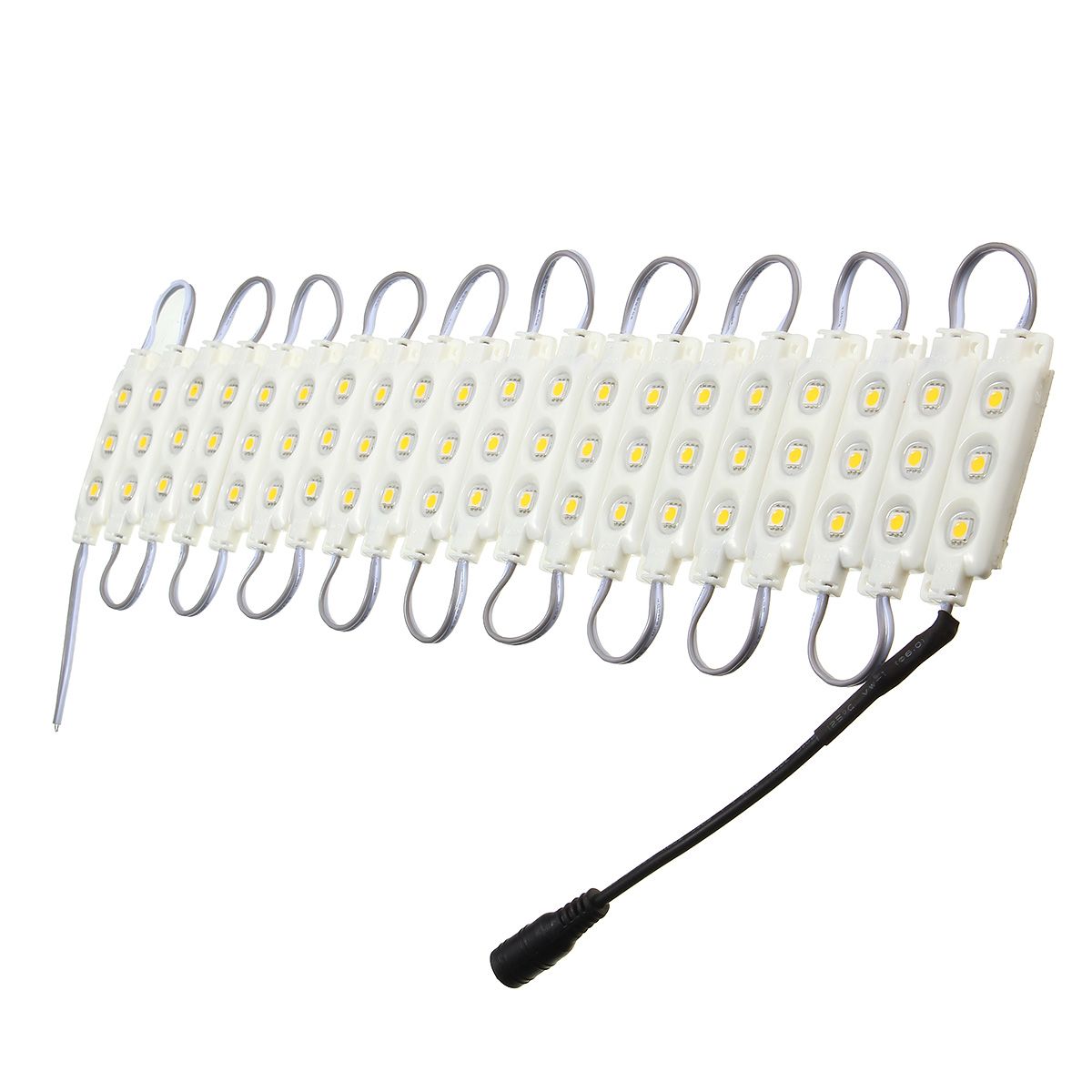 3M-SMD5050-Waterproof-Warm-White-LED-Module-Strip-Light-Kit-Mirror-Signage-Lamp--Adapter-DC12V-1113099