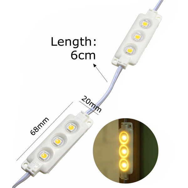 3M-SMD5050-Waterproof-Warm-White-LED-Module-Strip-Light-Kit-Mirror-Signage-Lamp--Adapter-DC12V-1113099