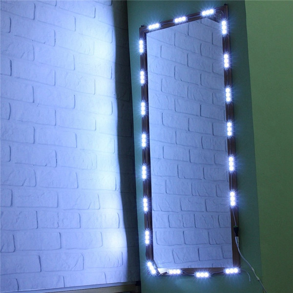 3M-SMD5630-Waterproof-White-LED-Module-Strip-Light-Kit-Mirror-Signage-Lamp--Adapter-DC12V-1112692