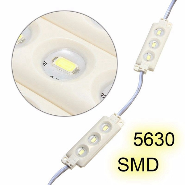 3M-SMD5630-Waterproof-White-LED-Module-Strip-Light-Kit-Mirror-Signage-Lamp--Adapter-DC12V-1112692