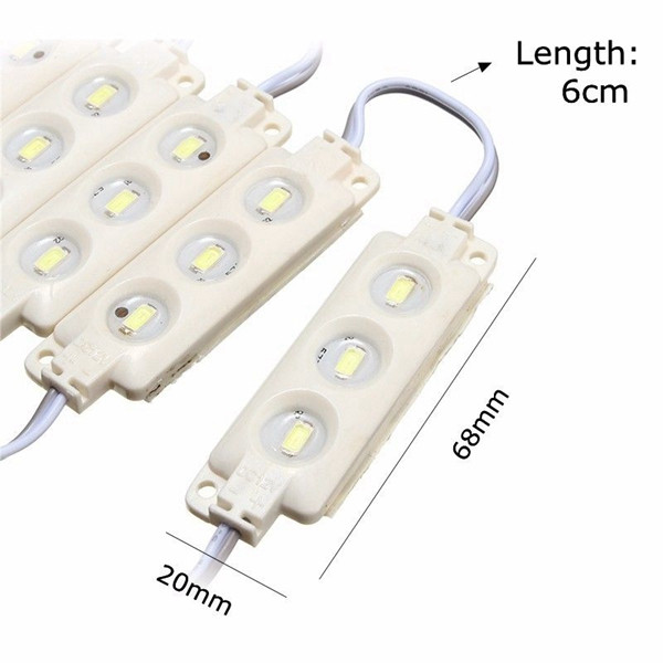 3M-SMD5630-Waterproof-White-LED-Module-Strip-Light-Kit-Mirror-Signage-Lamp--Adapter-DC12V-1112692