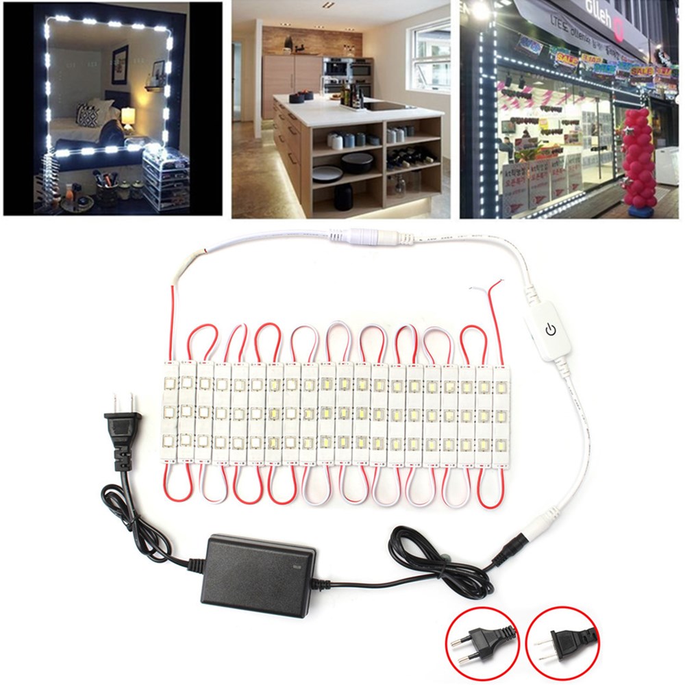 Dimmable-Waterproof-12W-SMD5630-60-LED-Module-Strip-Under-Cabinet-Mirror-Light-Kit-AC110-240V-1292566