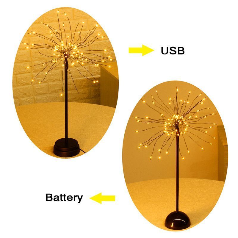 100-LED-Dandelions-Lamp-USB-Firework-Night-Light-Garden-Wedding-Party-Christmas-1621650