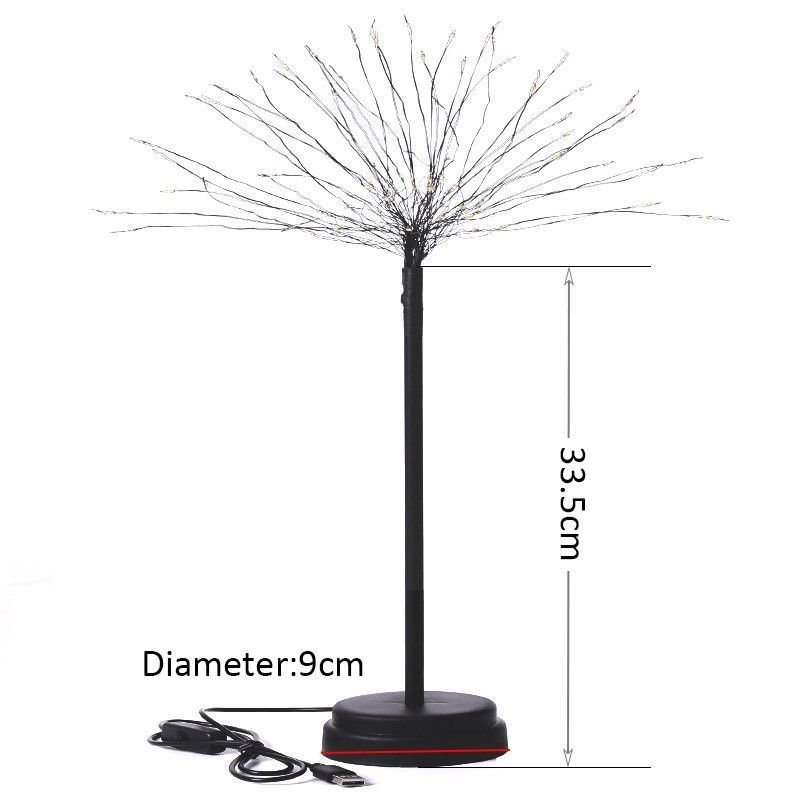 100-LED-Dandelions-Lamp-USB-Firework-Night-Light-Garden-Wedding-Party-Christmas-1621650