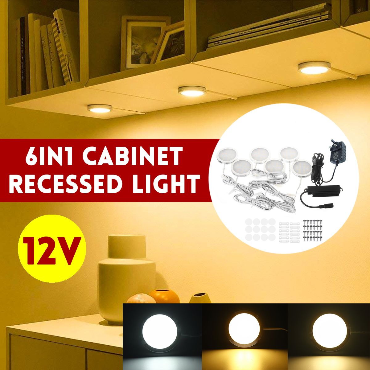 12V-6-in1-Side-Outgoing-Line-Cabinet-Recessed-LED-kitchen-Light-200LM-UK-Plug-1694691