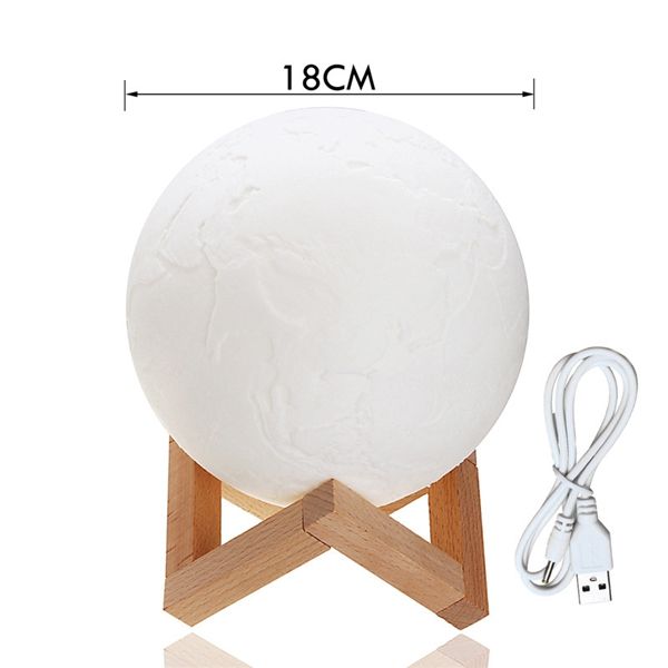 18cm-3D-Earth-Lamp-USB-Rechargeable-Touch-Sensor-Color-Changing-LED-Night-Light-Gift--DC5V-1288946