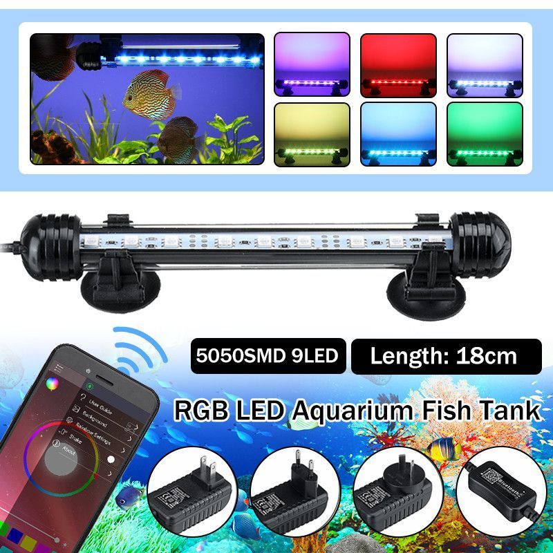 18cm-5050SMD-9LED-Aquarium-Fish-Tank-RGB-Light-Submersible-Waterproof-Bar-Strip-Lamp-1698691