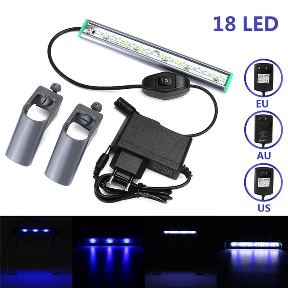20cm-18-LED-Fish-Tank-Aquarium-Light-White-Blue-Lamp-Clip-on-Waterproof-Bar-AC110-240V-1295110