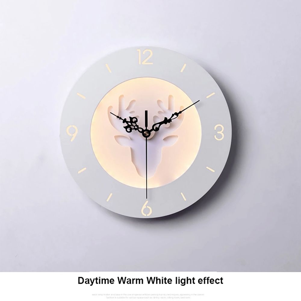 220V-LED-Nordic-Deer-Round-Clock-Night-Light-Wall-Lamp-Bedroom-Living-Room-Decor-24CM-1581540