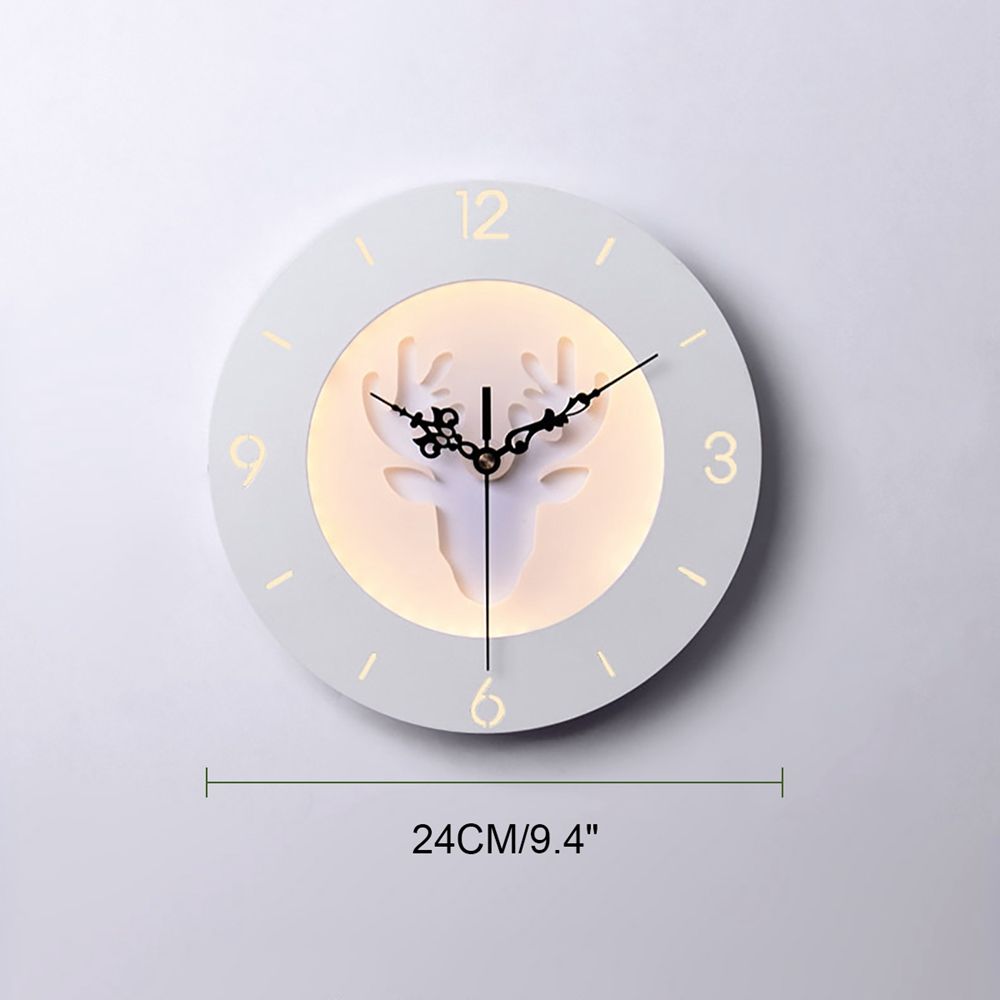 220V-LED-Nordic-Deer-Round-Clock-Night-Light-Wall-Lamp-Bedroom-Living-Room-Decor-24CM-1581540