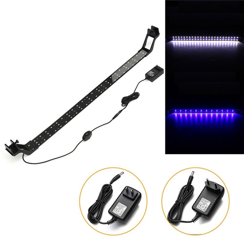 24W-85cm-Blue--White-LED-Adjustable-Aquarium-Fish-Tank-Lamp-Super-Slim-Clip-On-Light-1358343