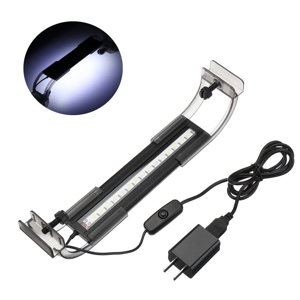 25W-18cm-Adjustable-2835-LED-Aquarium-Fish-Tank-Super-Slim-Light-Lamp-Black-1429924