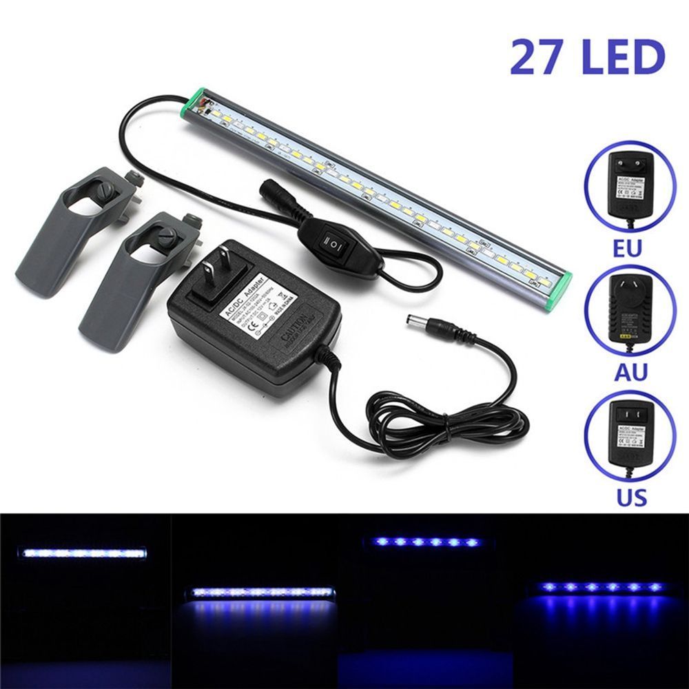 30cm-27-LED-Fish-Tank-Aquarium-Light-White-Blue-Lamp-Clip-on-Waterproof-Bar-AC110-240V-1295112