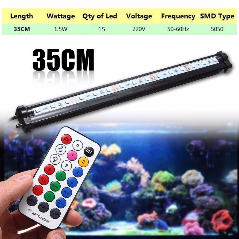 35CM-RGB-SMD5050-Rigid-LED-Strip-Light-Air-Bubble-Aquarium-Fish-Tank-Lamp--Remote-Control-AC220V-1119679