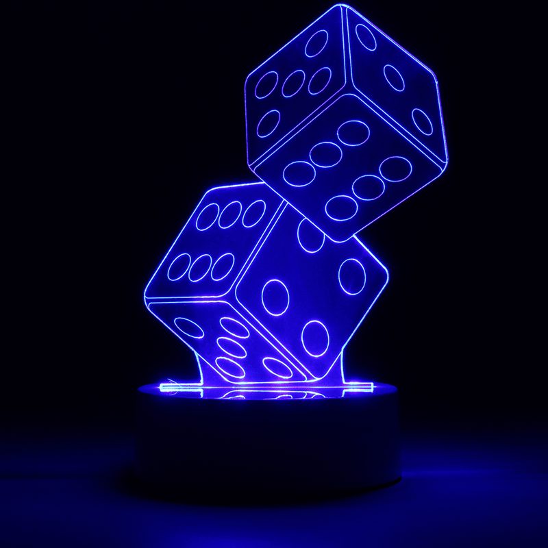 3D-Dice-Shape-RGB-USB-Night-Light-Color-Changing-LED-Table-Lamp--24-Key-Controller-Xmas-Gift-1113624