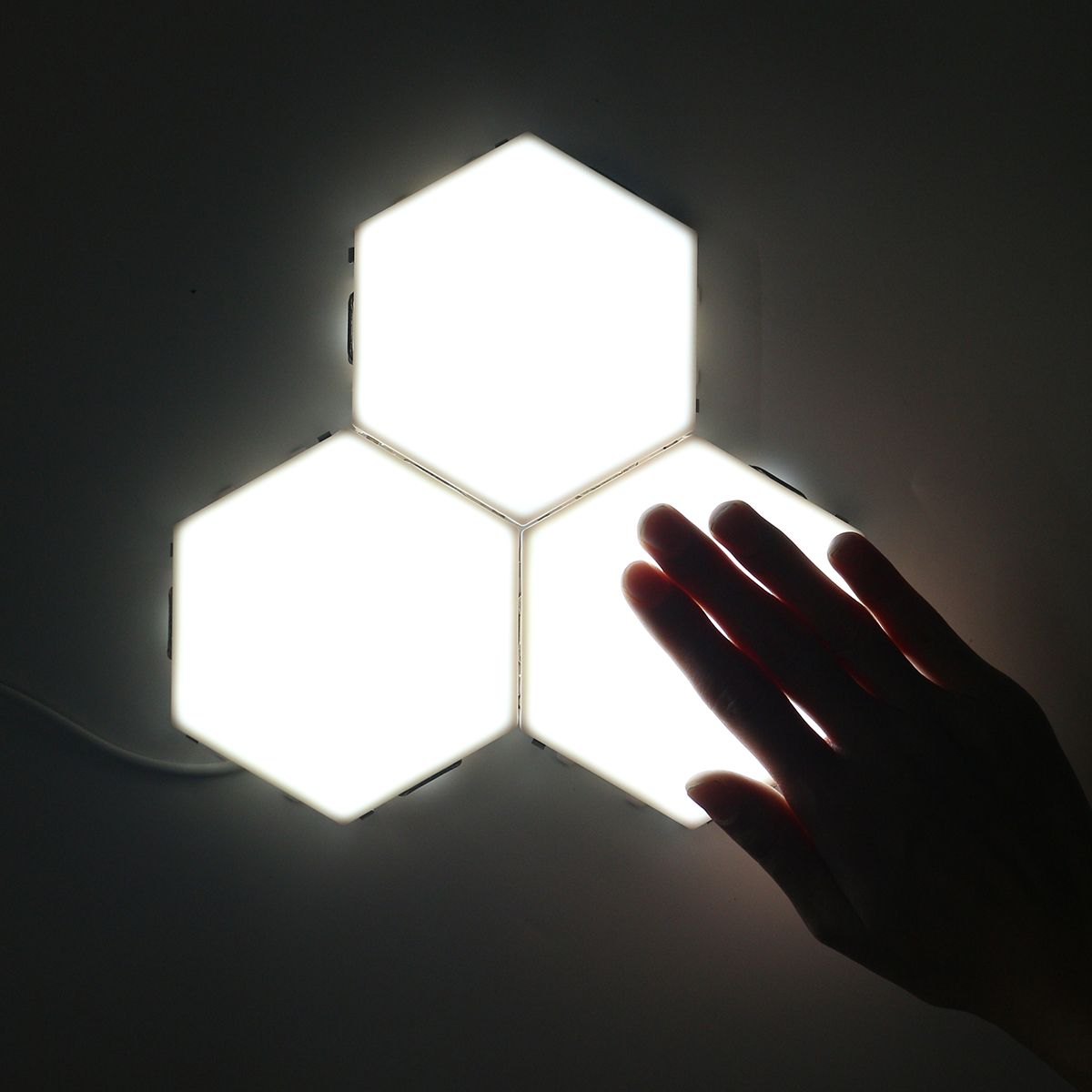 3PCS-DIY-White-Hexagonal-Lamp-Quantum-Modular-Touch-Sensitive-Wall-LED-Night-Light-1676111