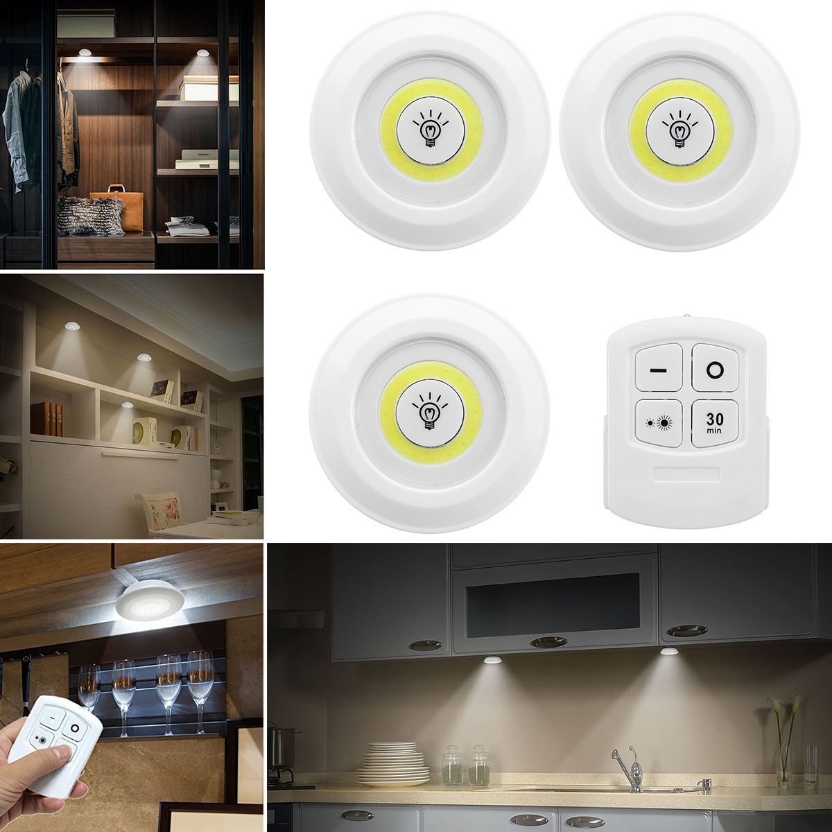 3Pcs-Night-Lights-Under-Cabinet-Lighting-Kit-COB-LED-Light-Closet-Bulb-Kitchen-Shelf-Counter-with-Re-1637834