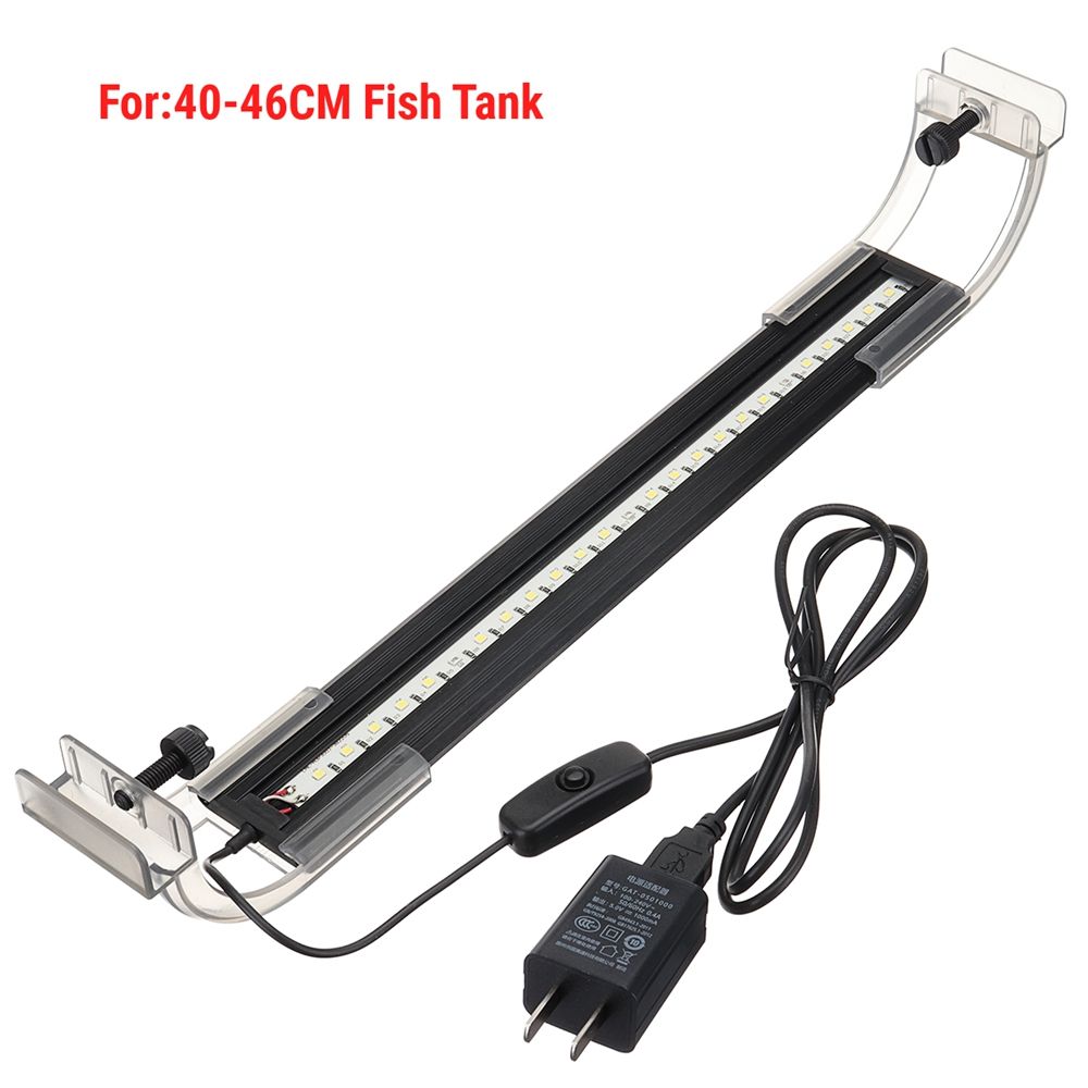45W-30cm-Adjustable-2835-LED-Aquarium-Fish-Tank-Super-Slim-Light-Lamp-Black-1429387
