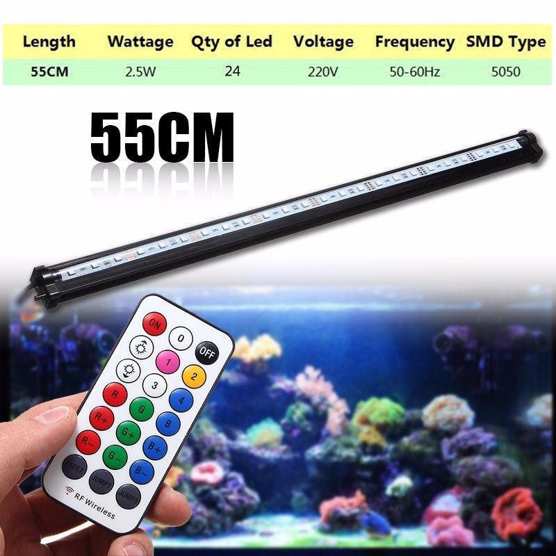 55CM-RGB-SMD5050-Rigid-LED-Strip-Light-Air-Bubble-Aquarium-Fish-Tank-Lamp--Remote-Control-AC220V-1119681