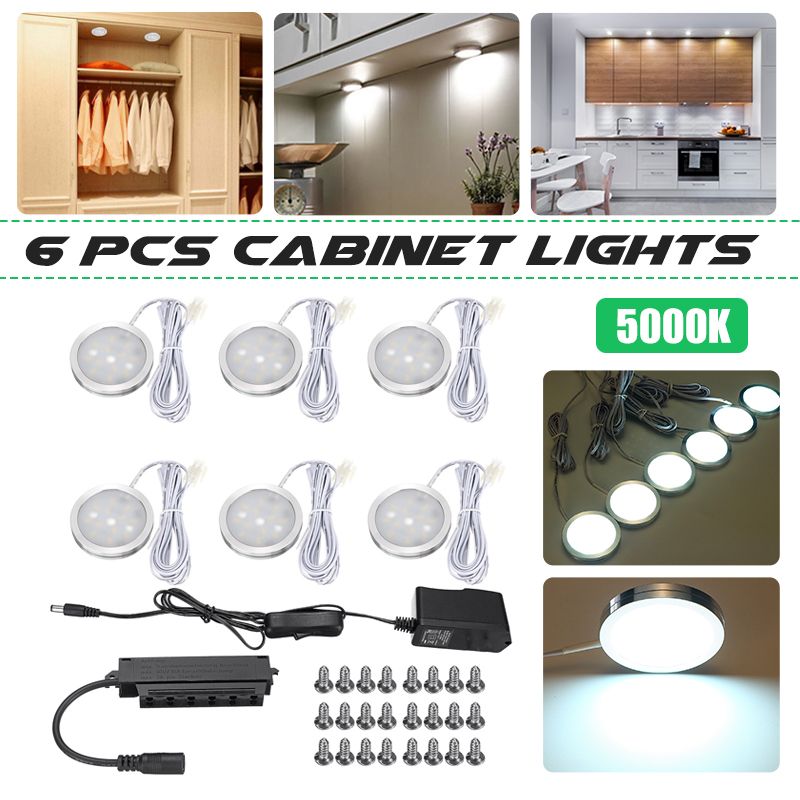 6pcs-Round-LED-Under-Cabinet-Light-Kit-Kitchen-Shelf-Lamp-Counter-DIY-1431643