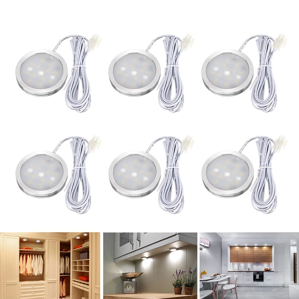 6pcs-Round-LED-Under-Cabinet-Light-Kit-Kitchen-Shelf-Lamp-Counter-DIY-1431643