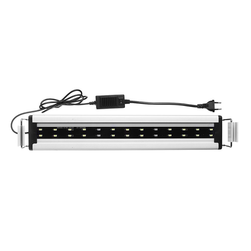 8W-26-LED-Aquarium-Fish-Tank-Light-Panel-BlueWhite-Lamp-Adjustable-Aluminum-1336171