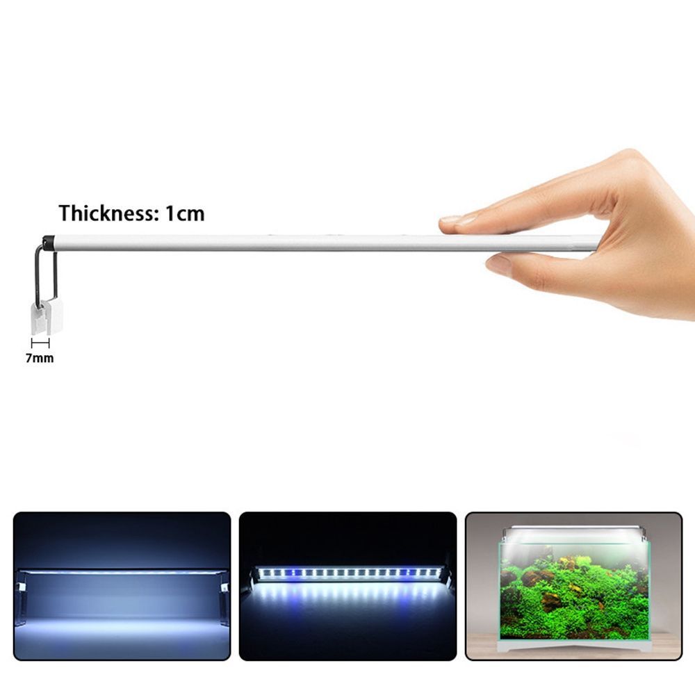 8W-26-LED-Aquarium-Fish-Tank-Light-Panel-BlueWhite-Lamp-Adjustable-Aluminum-1336171