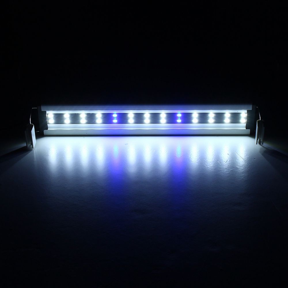 8W-26-LED-Aquarium-Fish-Tank-Light-Panel-BlueWhite-Lamp-Adjustable-Aluminum-1336171