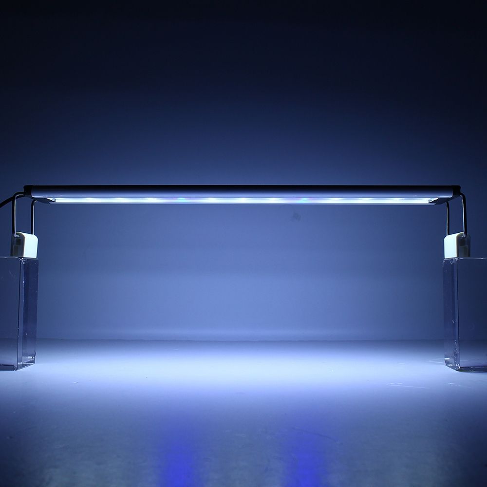 8W-26-LED-Aquarium-Fish-Tank-Light-Panel-BlueWhite-Lamp-Adjustable-Aluminum-1336171