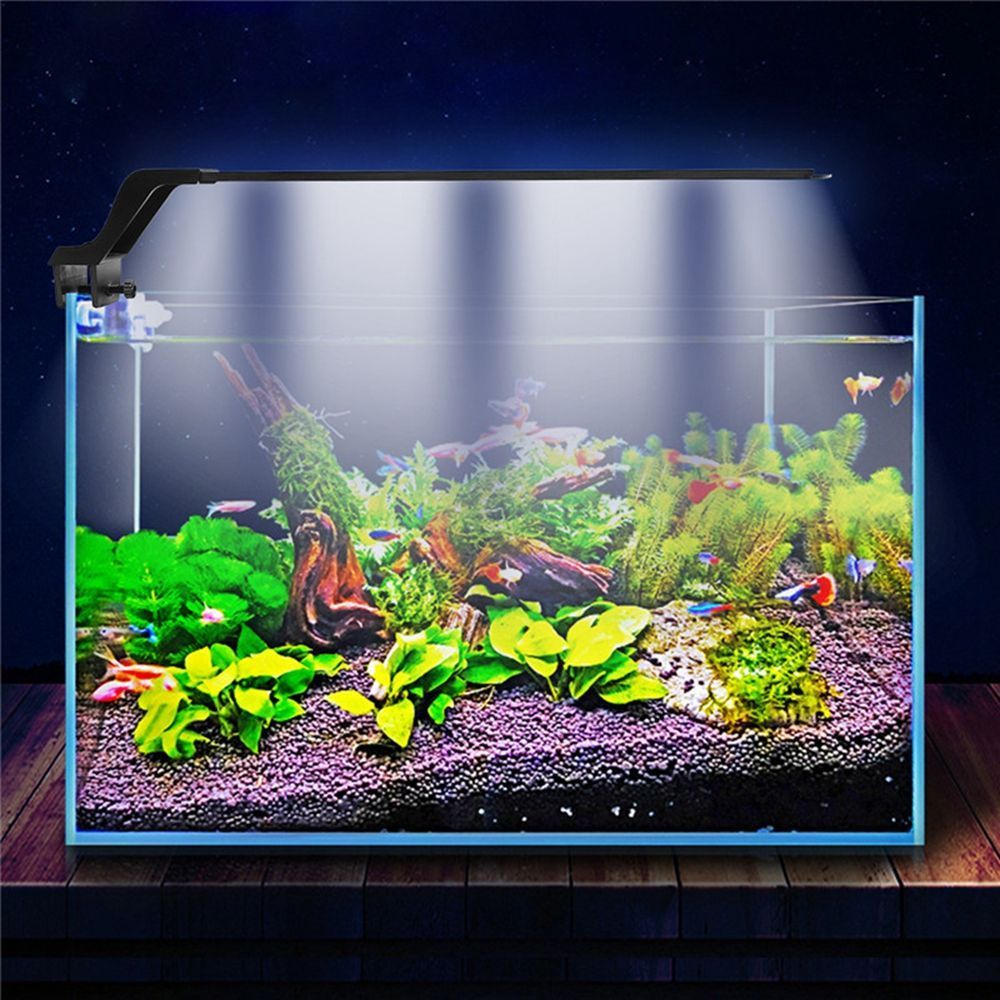 8W-33cm-Blue--White-LED-Adjustable-Aquarium-Fish-Tank-Lamp-Super-Slim-Clip-On-Light-1358340