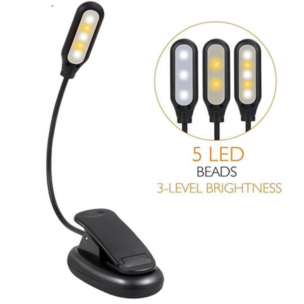Battery-Powered-Flexible-1W-5-LED-Clip-Night-Light-3-Brightness-Modes-Table-Lamp-for-Reading-Book-1381578