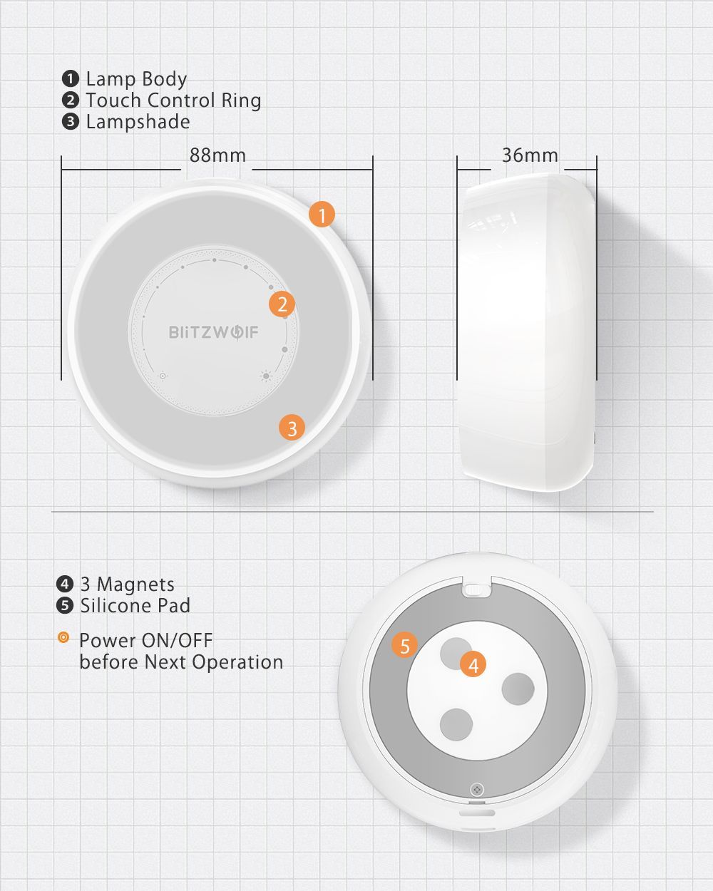 BlitzWolfreg-BW-LT22-Radar-Sensor-LED-Night-Light-USB-Rechargeable-Lithium-Battery-Touch-Dimming-Han-1599851