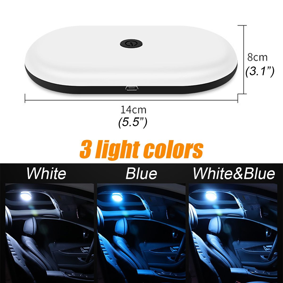 Car-Roof--Interior-LED-Reading-Light-Magnet-Ceiling-Lamp-USB-Convertible--Light-1675234