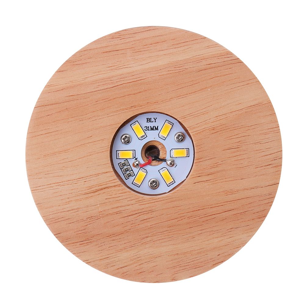 Circular-Lampholder-Solid-Wood-USB-Interface-Trophy-Laser-LED-Night-Light-Stand-Base-1439234