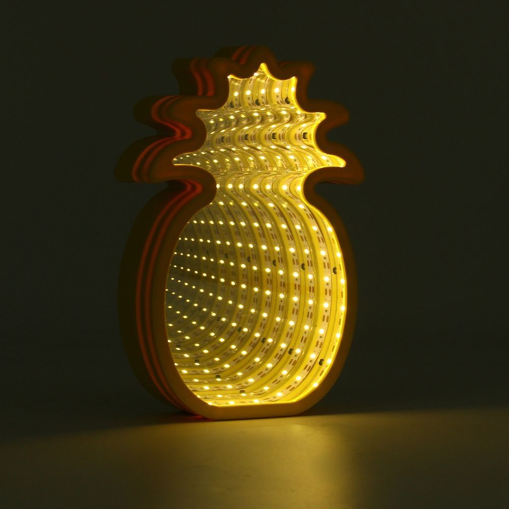 Creative-Cute-Pineapple-Mirror-Lamp-LED-Tunnel-Night-Light-for-Kid-Atmosphere-Light-WhiteWarm-White-1302979