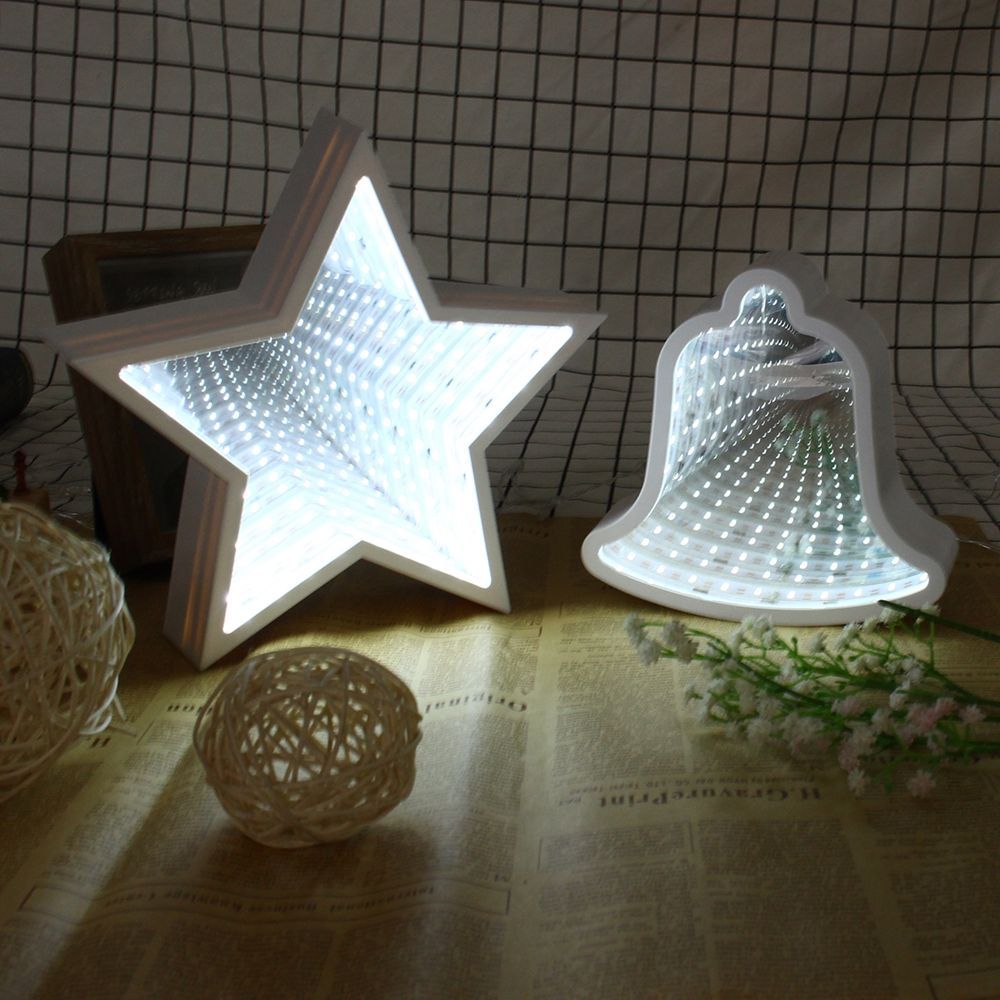 Creative-Cute-Star-Mirror-Lamp-LED-Tunnel-Night-Light-for-Kid-Gift-Atmosphere-Light-WhiteWarm-White-1302978