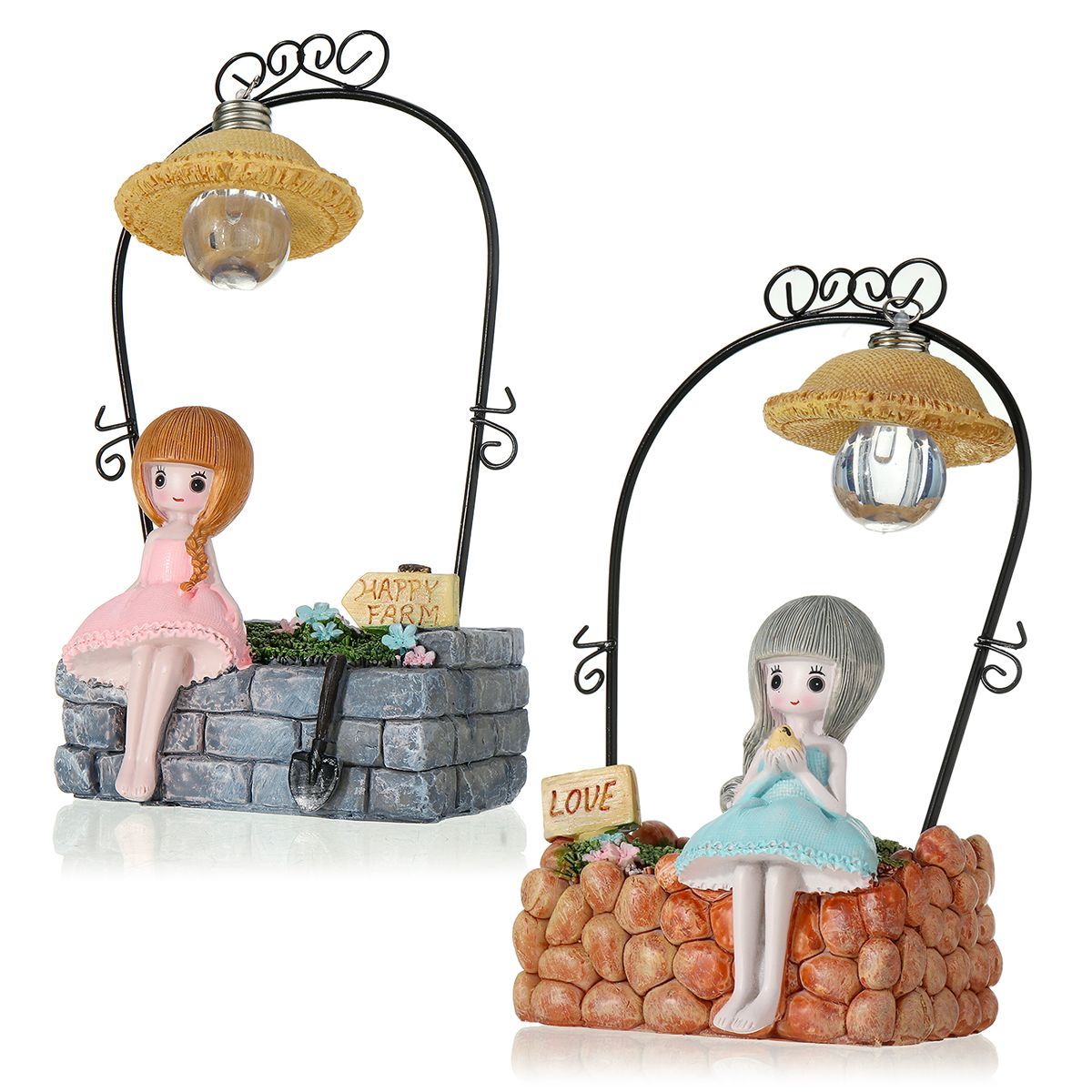 Creative-Farm-Girl-Table-Night-Light-Resin-Craft-Character-Ornaments-Xmas-Gifts-1640922