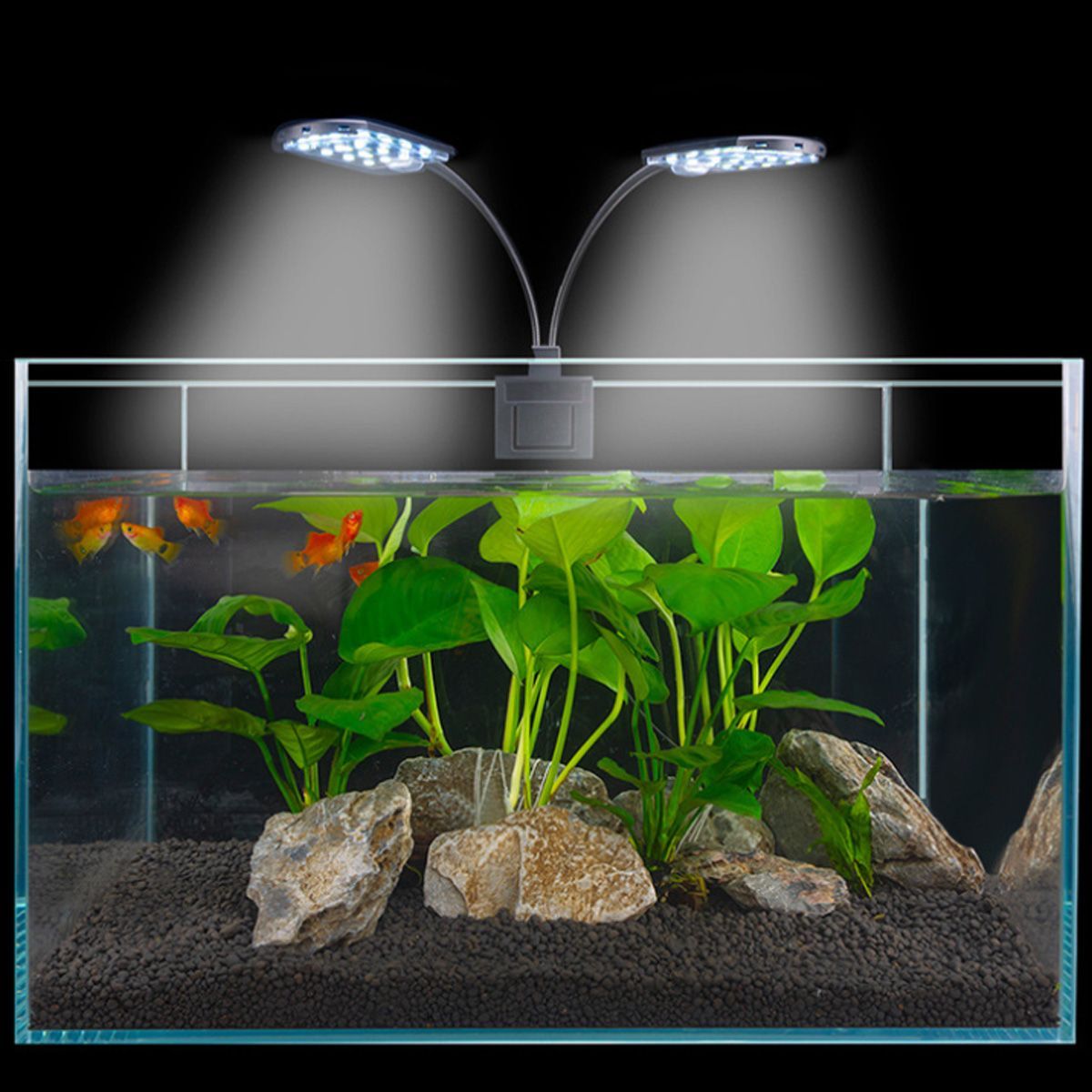 Flexible-LED-15W-Aquarium-Fish-Tank-Dual-Head-Clip-On-Light-High-Lumen-Plant-Marine-5730-1738035