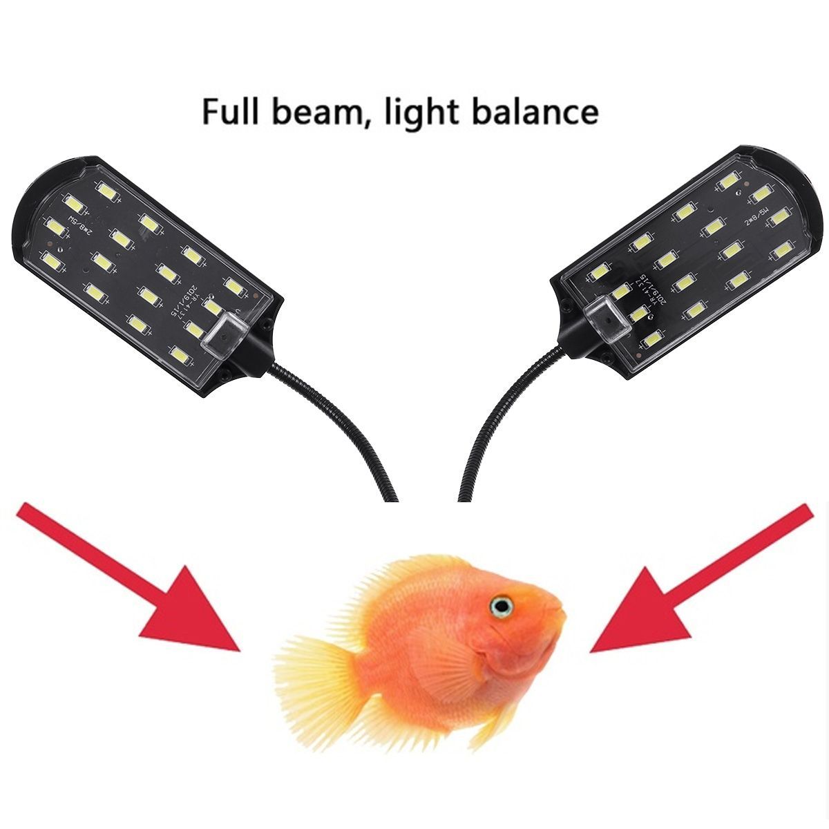 Flexible-LED-15W-Aquarium-Fish-Tank-Dual-Head-Clip-On-Light-High-Lumen-Plant-Marine-5730-1738035