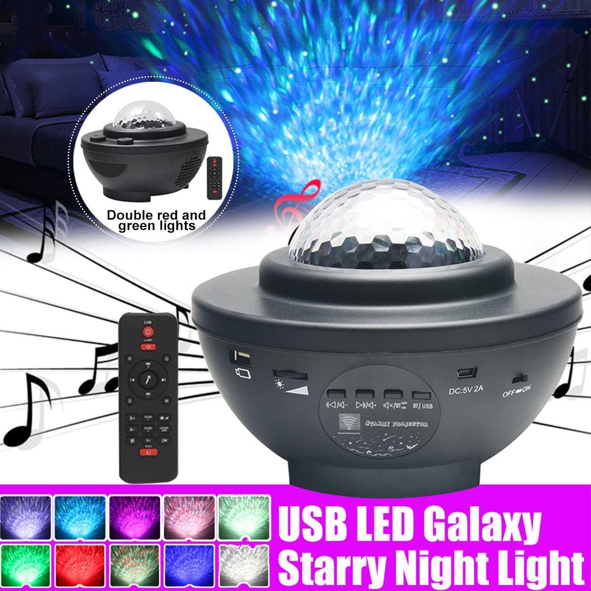 LED-Galaxy-Starry-Night-Light-Projector-Ocean-Star-Sky-Party-Speaker-Lamp-Remote-1726599