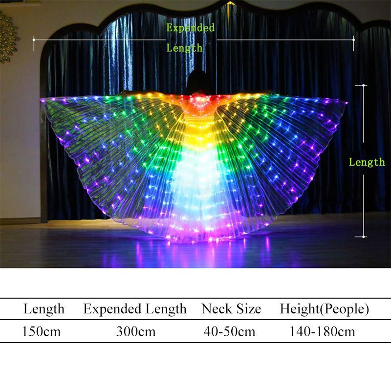 LED-Isis-Wings-Night-Light-Glow-Up-Lamp-Costume-Belly-Dance-Egyptian-Club-Show-With-Stick-1628769