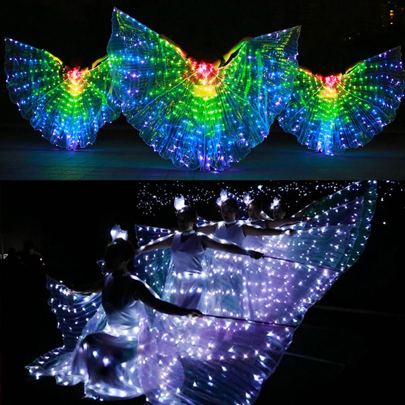 LED-Isis-Wings-Night-Light-Glow-Up-Lamp-Costume-Belly-Dance-Egyptian-Club-Show-With-Stick-1628769