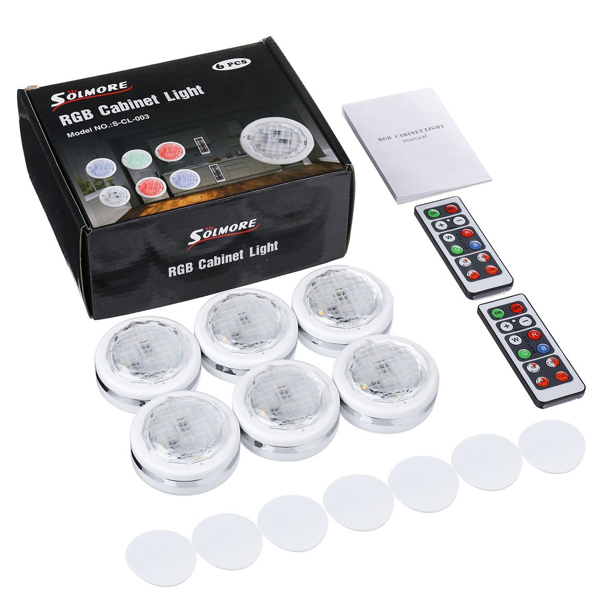 LED-Under-Cabinet-Lighting-SOLMORE-RGB-LED-Night-Lights-6-pack-Battery-Powered--Cupboard-lights-with-1678140