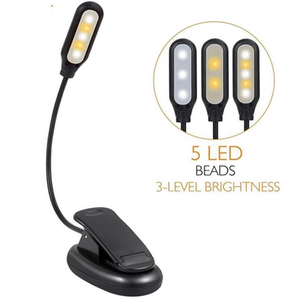 LUSTREON-USB-Rechargeable-Flexible-1W-5-LED-Clip-Reading-Night-Light-3-Brightness-Modes-Table-Lamp-1381581