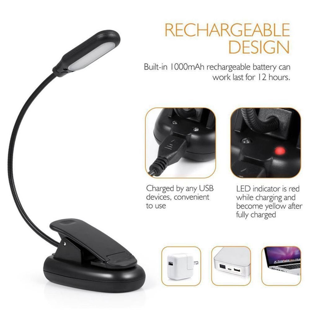 LUSTREON-USB-Rechargeable-Flexible-1W-5-LED-Clip-Reading-Night-Light-3-Brightness-Modes-Table-Lamp-1381581