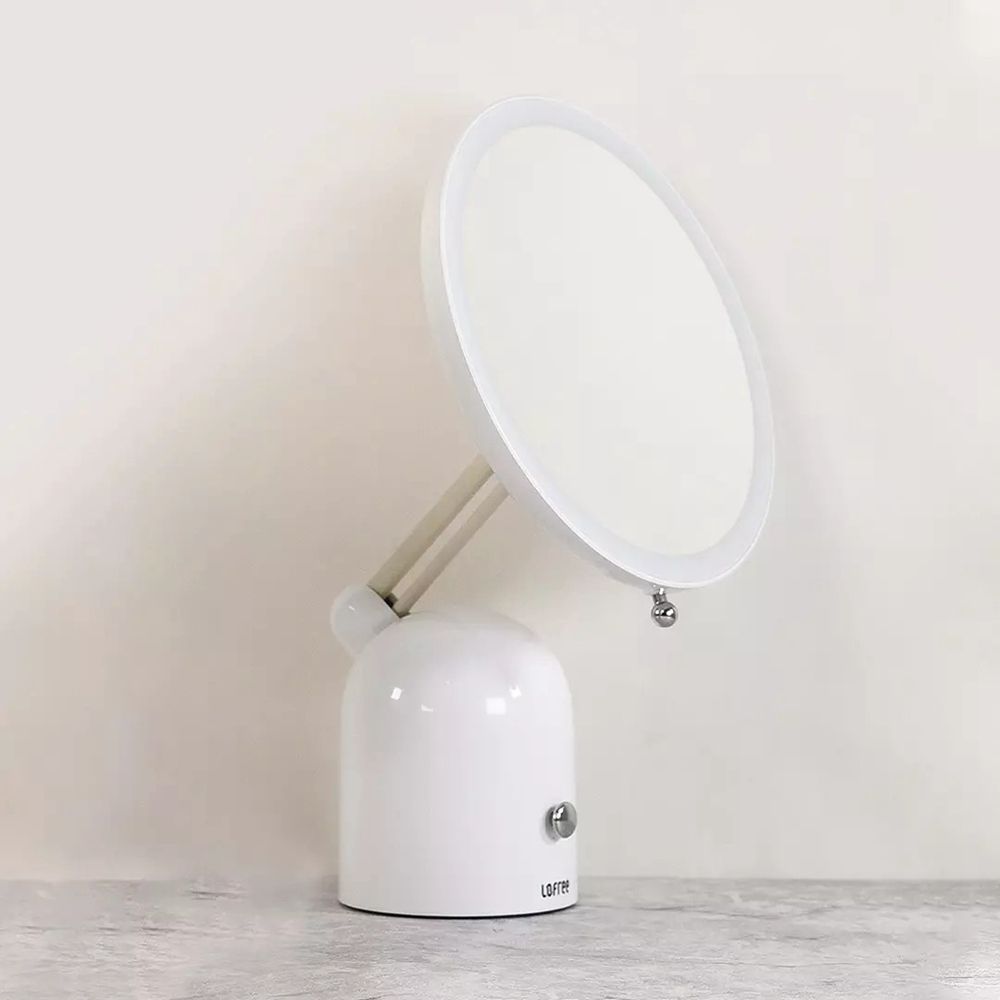 Lofree-Makeup-Mirror-with-LED-Light-Portable-USB-Rechargeable-Dimmable-Lamp-Adjustable-Hand-from-1615320