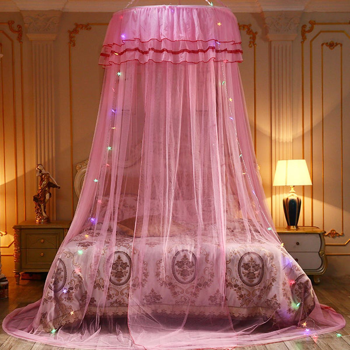 Mosquito-Net-Bedding-Lace-LED-Light-Princess-Dome-Mesh-Bed-Canopy-Bedroom-Decor-1682937