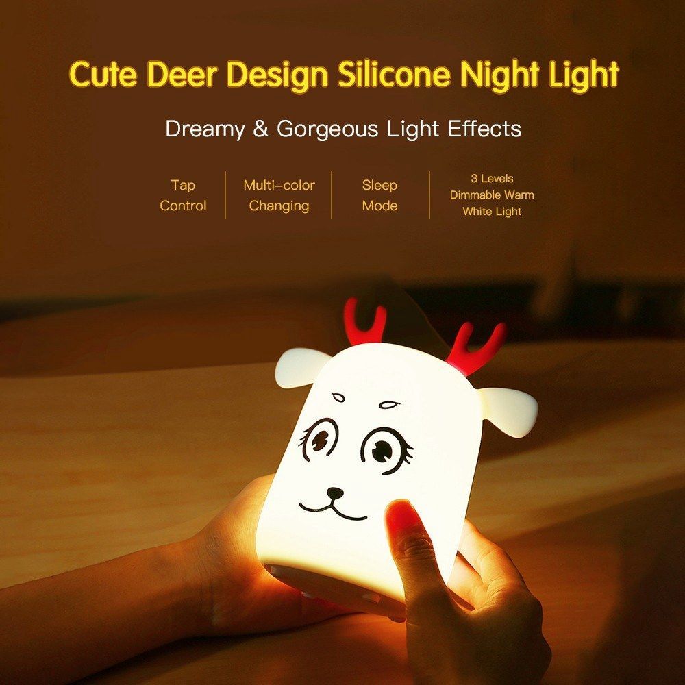 Novel-Cute-LED-Rechargeable-Silicone-Deer-Night-Light-Tap-Control-Bedroom-Home-Decor-Lamp-Kids-Gift-1381211